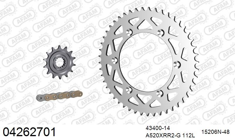 520XRR3 112 ARS (CLIP) GOLD & SPROCKETS