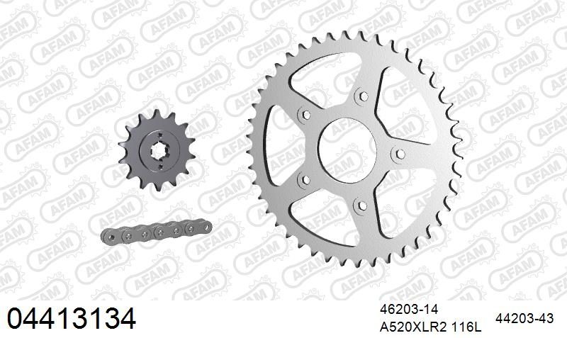 520XLR2 116 ARS (CLIP) & SPROCKETS