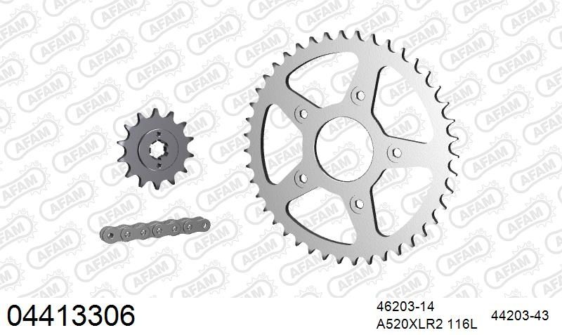520XLR2 116 ARS (CLIP) & SPROCKETS