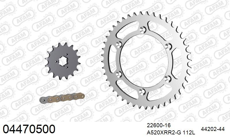 520XMR3 112 MRS (RIVET) & SPROCKETS