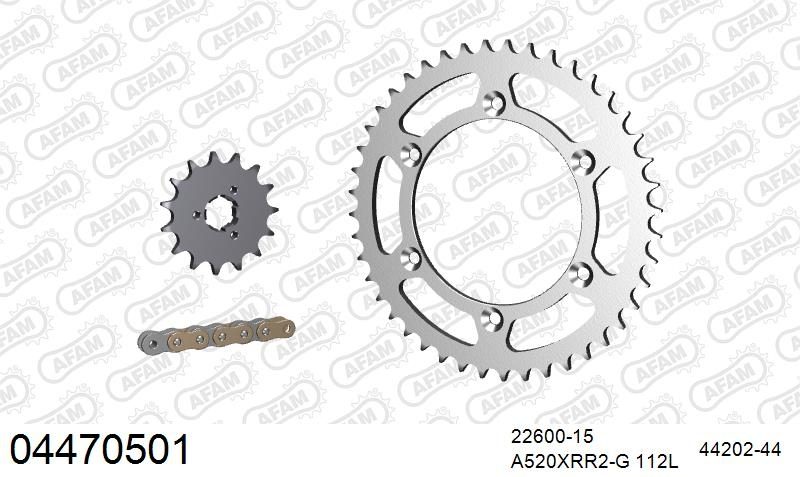 520XMR3 112 MRS (RIVET) & SPROCKETS