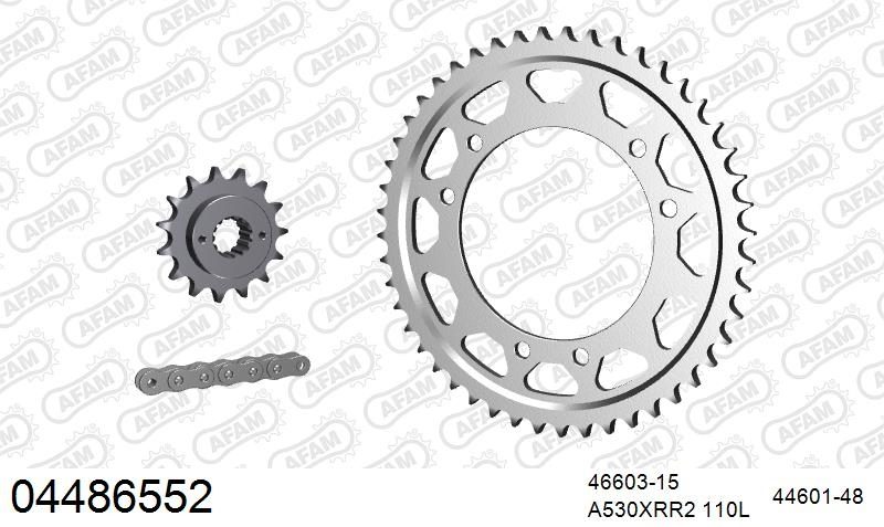 530XMR3 110 MRS (RIVET) & SPROCKETS