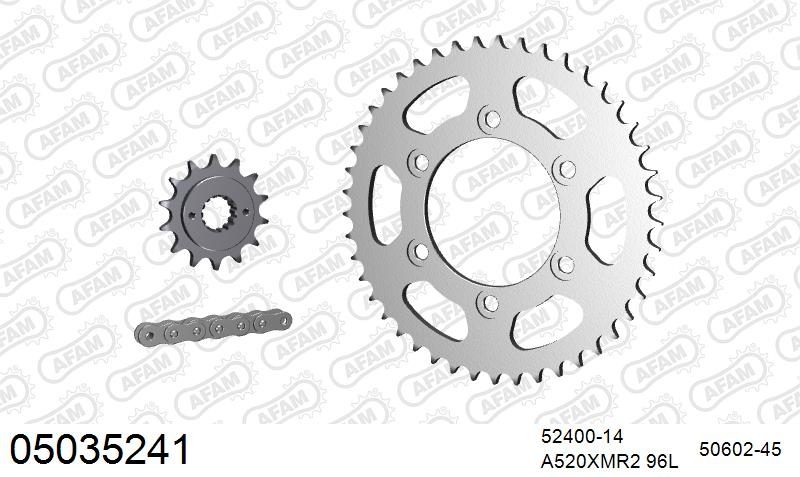 520XMR3 96 MRS (RIVET) & SPROCKETS