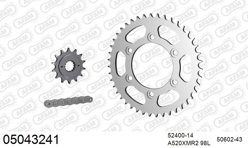 520XMR3 98 MRS (RIVET) & SPROCKETS