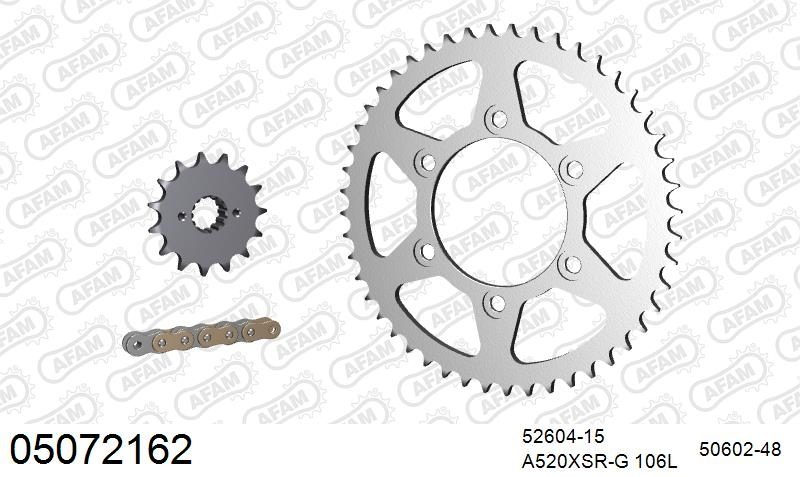 520XMR3 106 MRS (RIVET) & SPROCKETS