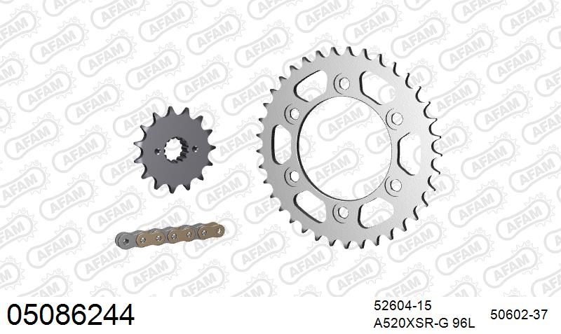 520XMR3 96 MRS (RIVET) & SPROCKETS