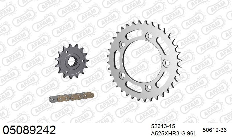525XHR3 96 MRS (RIVET) GOLD & SPROCKETS