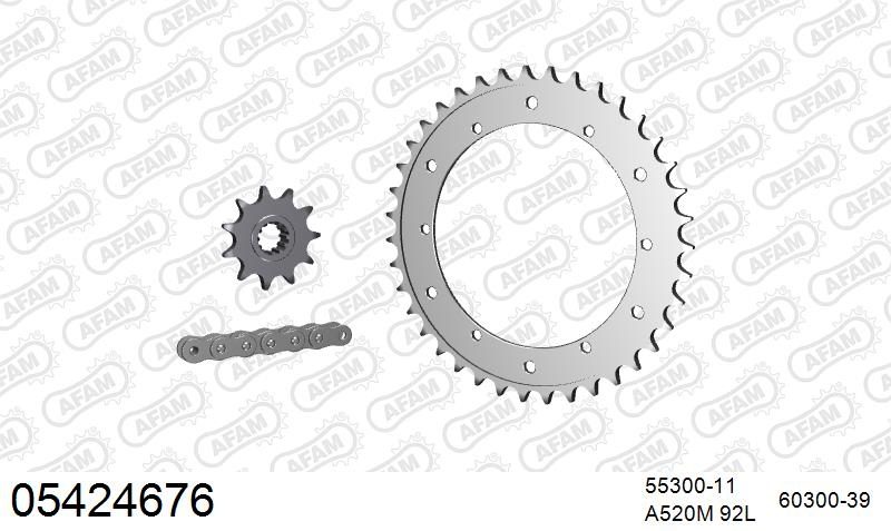 520MR2 92 ARS (CLIP) GOLD & SPROCKETS