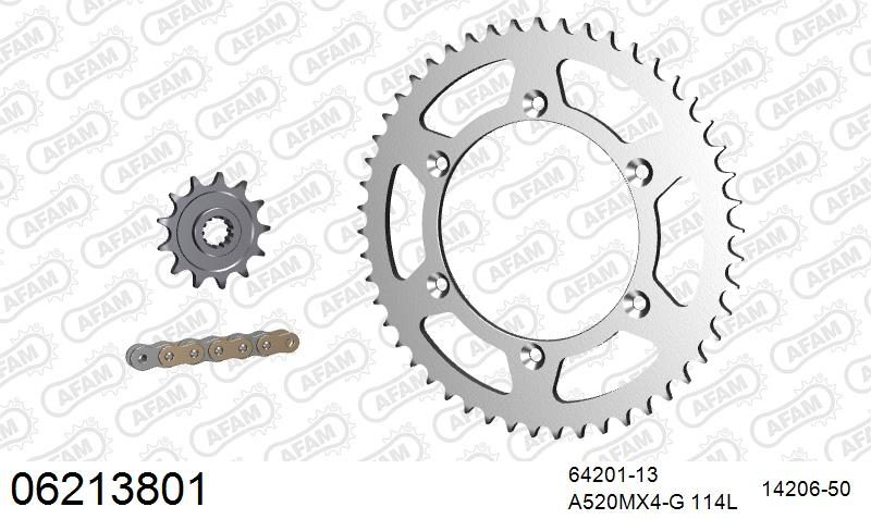 520MR2 114 ARS (CLIP) GOLD & SPROCKETS