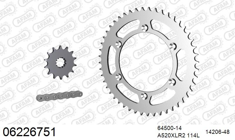 520XRR3 114 ARS (CLIP) GOLD & SPROCKETS