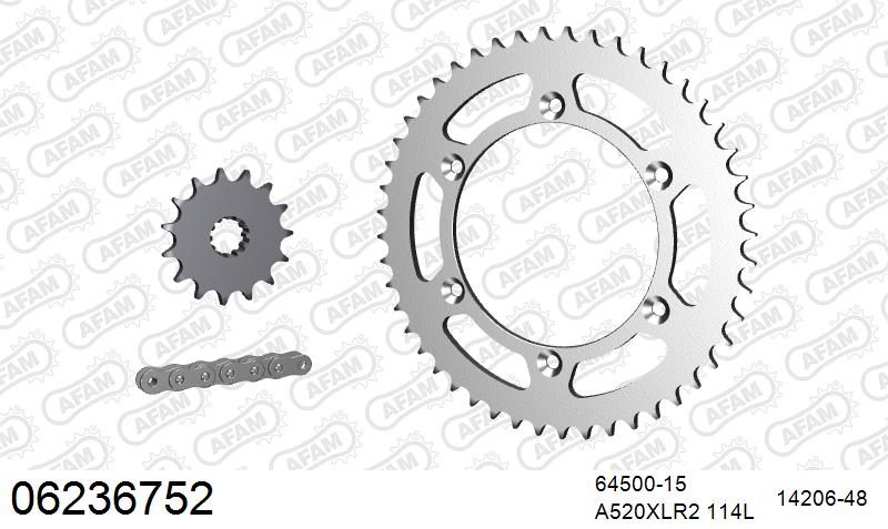 520XRR3 114 ARS (CLIP) GOLD & SPROCKETS