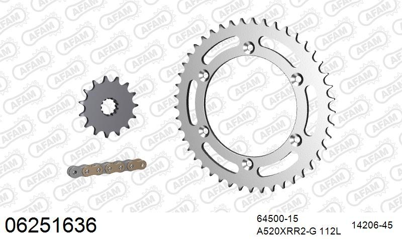 520XRR3 112 ARS (CLIP) GOLD & SPROCKETS