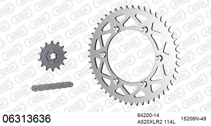 520XLR2 114 ARS (CLIP) & SPROCKETS