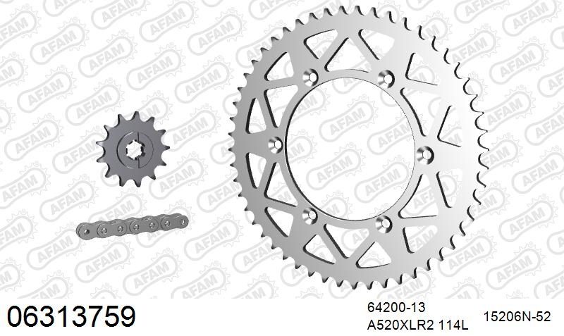 520XRR3 114 ARS (CLIP) GOLD & SPROCKETS