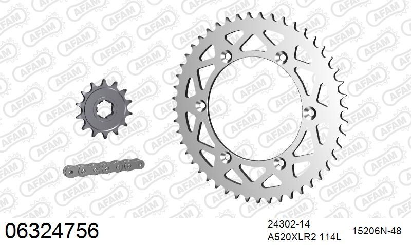 520XRR3 114 ARS (CLIP) GOLD & SPROCKETS