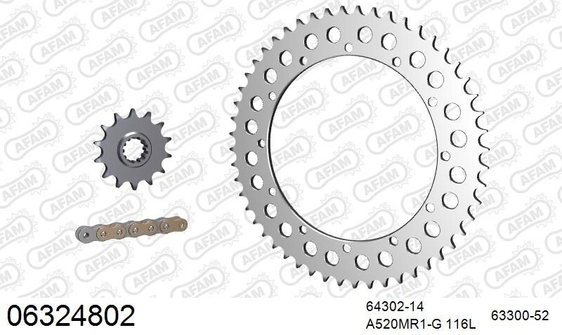 520MR2 116 ARS (CLIP) GOLD & SPROCKETS