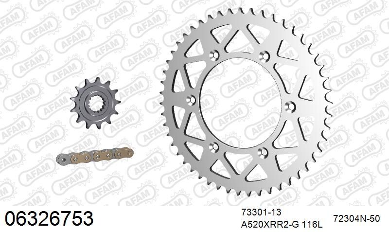 520XRR3 116 ARS (CLIP) GOLD & SPROCKETS