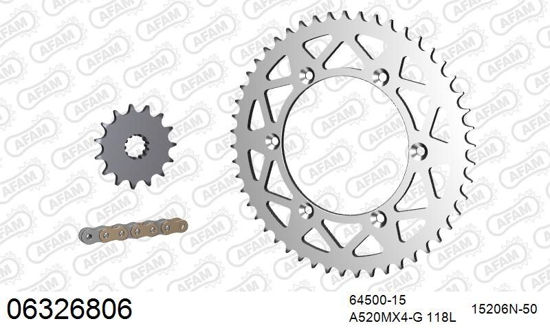 520MR2 118 ARS (CLIP) GOLD & SPROCKETS