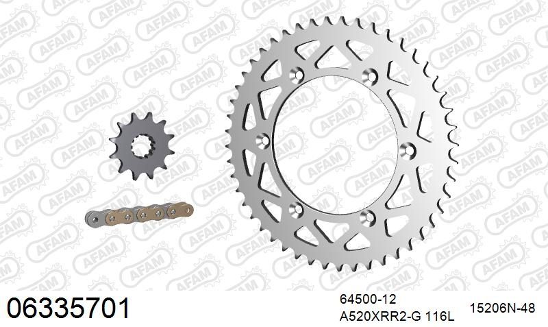 520XRR3 116 ARS (CLIP) GOLD & SPROCKETS