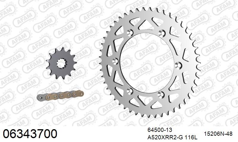520XRR3 116 ARS (CLIP) GOLD & SPROCKETS