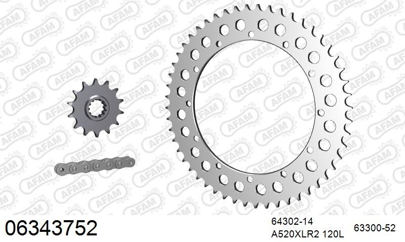 520XRR3 120 ARS (CLIP) GOLD & SPROCKETS