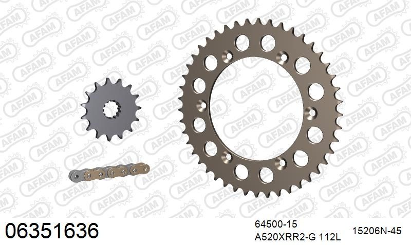 520XRR3 112 ARS (CLIP) GOLD & SPROCKETS