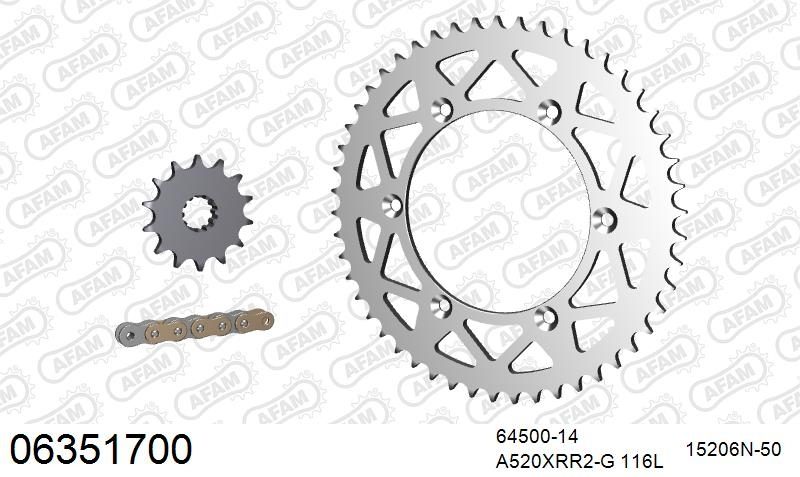 520XRR3 116 ARS (CLIP) GOLD & SPROCKETS