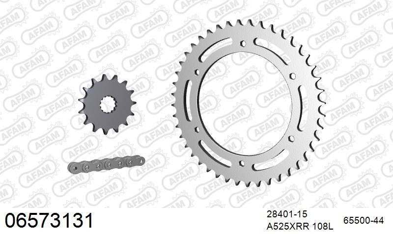 525XMR3 108 MRS (RIVET) & SPROCKETS