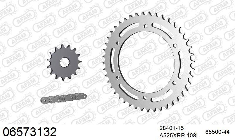525XMR3 108 MRS (RIVET) & SPROCKETS