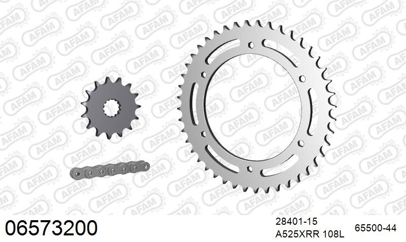 525XMR3 108 MRS (RIVET) & SPROCKETS