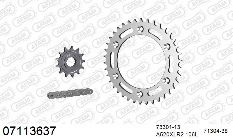 520XLR2 106 ARS (CLIP) & SPROCKETS