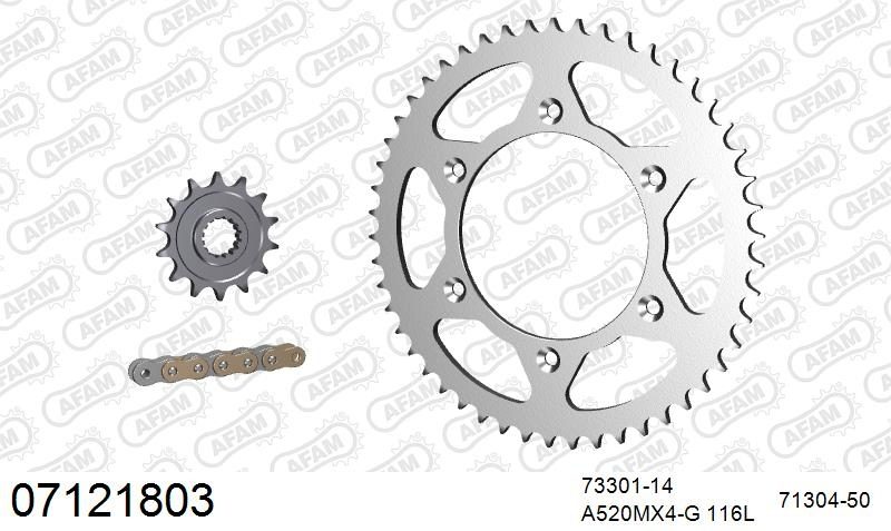 520MR2 116 ARS (CLIP) GOLD & SPROCKETS