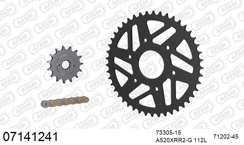 520XRR3 112 ARS (CLIP) GOLD & SPROCKETS