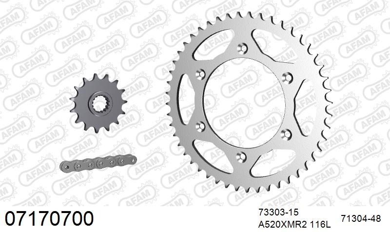 520XRR3 116 ARS (CLIP) GOLD & SPROCKETS