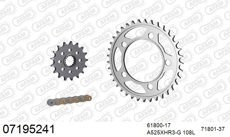525XHR3 108 MRS (RIVET) GOLD & SPROCKETS
