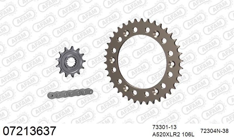 520XLR2 106 ARS (CLIP) & SPROCKETS