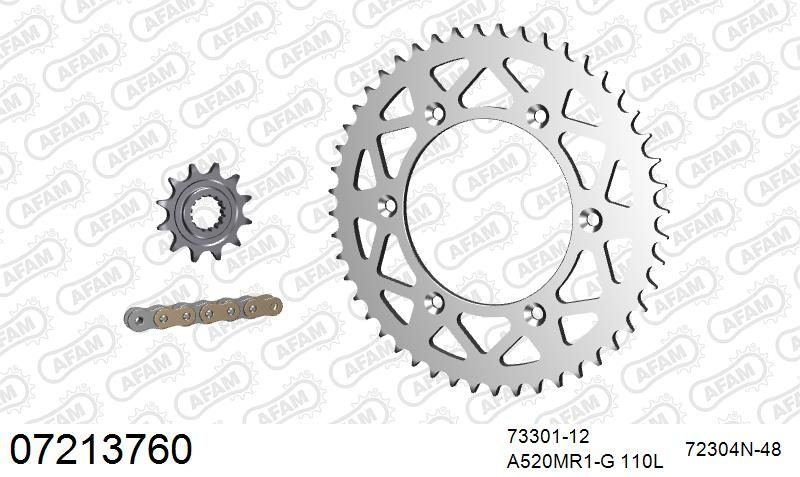 520MR2 110 ARS (CLIP) GOLD & SPROCKETS