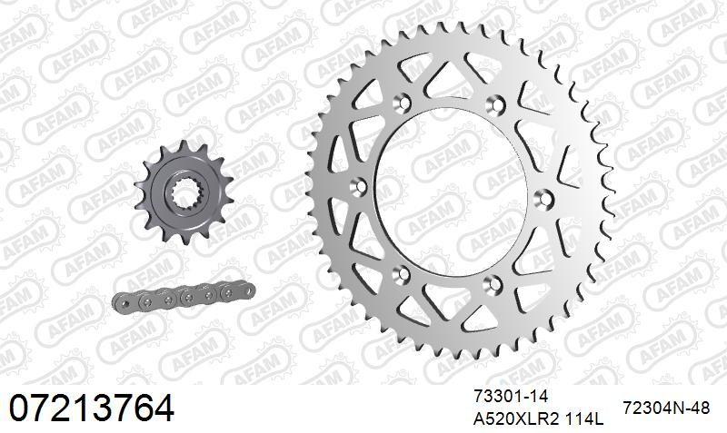 520XRR3 114 ARS (CLIP) GOLD & SPROCKETS