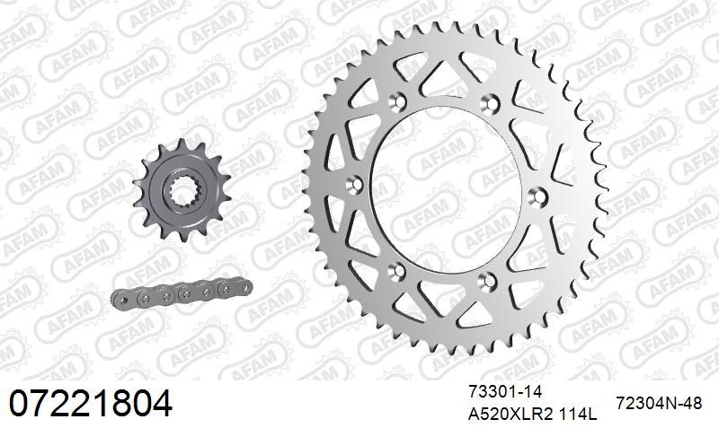 520XRR3 114 ARS (CLIP) GOLD & SPROCKETS