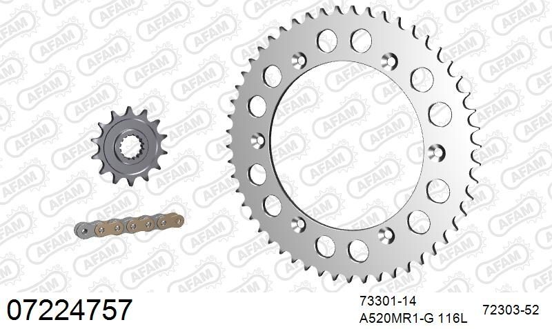 520MR2 116 ARS (CLIP) GOLD & SPROCKETS