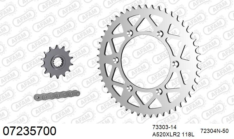 520XRR3 118 ARS (CLIP) GOLD & SPROCKETS