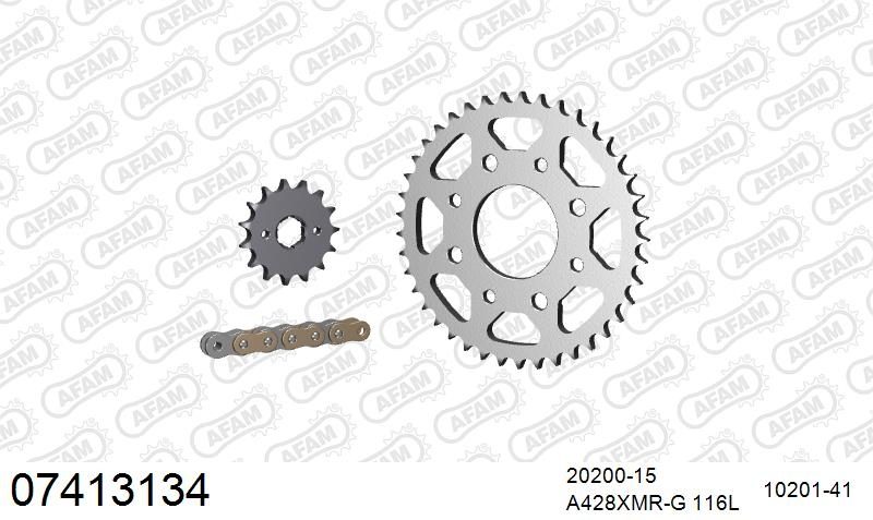 428XMR 116 AR (CLIP) GOLD & SPROCKETS