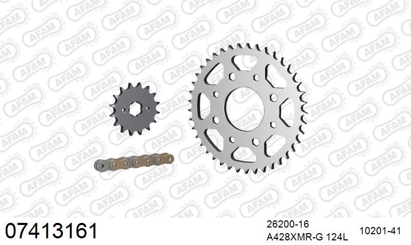 428XMR2 124 AR (CLIP) GOLD & SPROCKETS