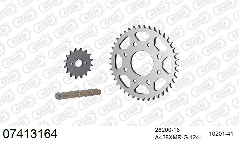428XMR2 124 AR (CLIP) GOLD & SPROCKETS