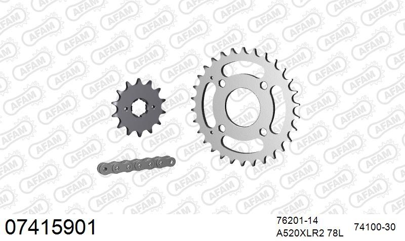 520XRR3 78 ARS (CLIP) GOLD & SPROCKETS
