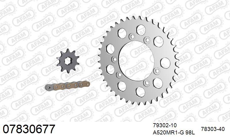 520MR2 98 ARS (CLIP) GOLD & SPROCKETS
