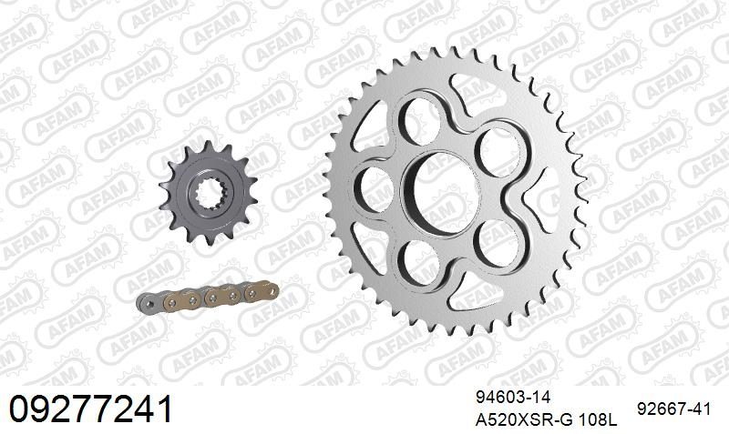 520XMR3 108 MRS (RIVET) & SPROCKETS