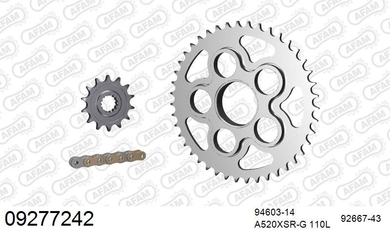 520XMR3 110 MRS (RIVET) & SPROCKETS