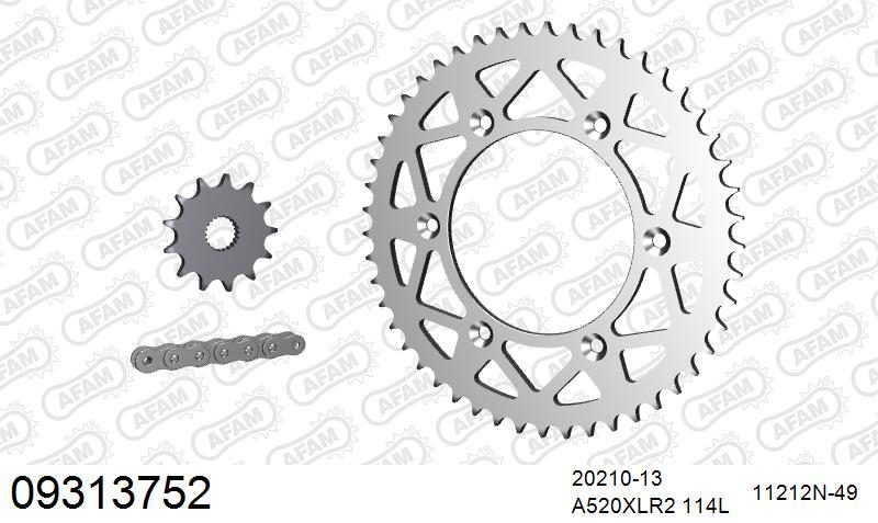 520XRR3 114 ARS (CLIP) GOLD & SPROCKETS