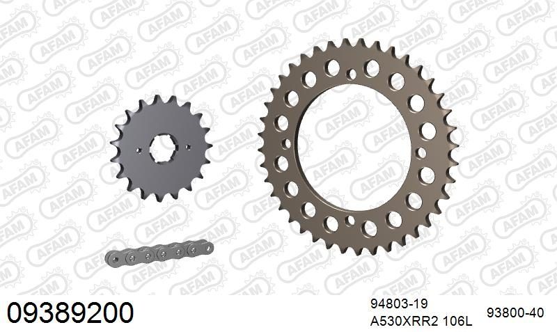 530XMR3 106 MRS (RIVET) & SPROCKETS